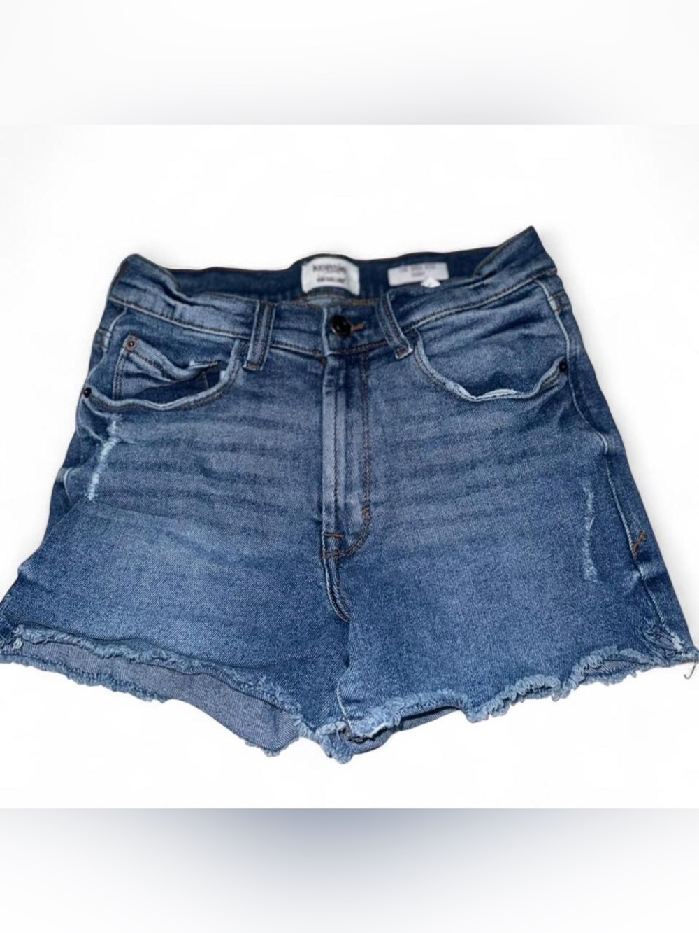 Kensie Vintage Luxe High Rise Denim Shorts